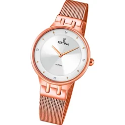 Festina Damenuhr Mademoiselle F20599/1 Armbanduhr Edelstahl rosé UF20599/1