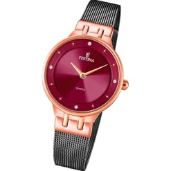 Festina Damenuhr Mademoiselle F20599/2 Armbanduhr Edelstahl schwarz UF20599/2