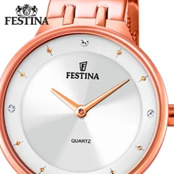 Festina Damenuhr Mademoiselle F20599/1 Armbanduhr Edelstahl rosé UF20599/1