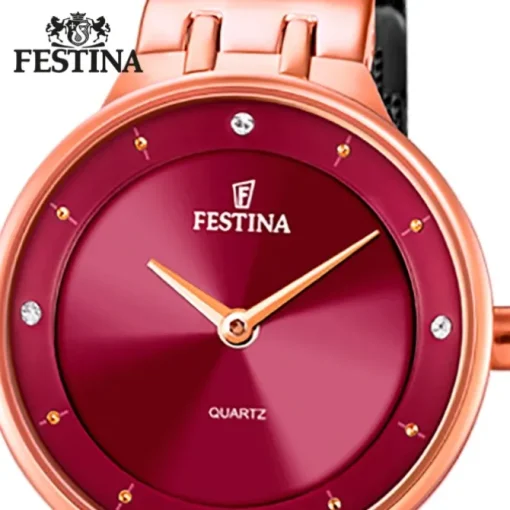 Festina Damenuhr Mademoiselle F20599/2 Armbanduhr Edelstahl schwarz UF20599/2