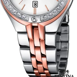 FESTINA Damenuhr Mademoiselle Analog Quarz Edelstahl silber-rosegold UF16868/2