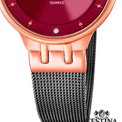 Festina Damenuhr Mademoiselle F20599/2 Armbanduhr Edelstahl schwarz UF20599/2