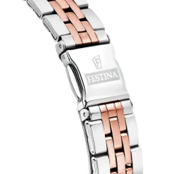 FESTINA Damenuhr Mademoiselle Analog Quarz Edelstahl silber-rosegold UF16868/2