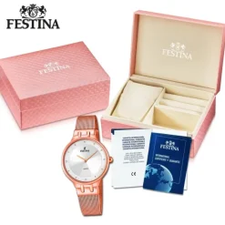 Festina Damenuhr Mademoiselle F20599/1 Armbanduhr Edelstahl rosé UF20599/1