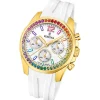 Festina Damenuhr PU weiß Festina Boyfriend Armbanduhr UF20650/2