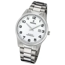 Festina Herren Armbanduhr Klassik F20511/1 Analog Edelstahl silber UF20511/1
