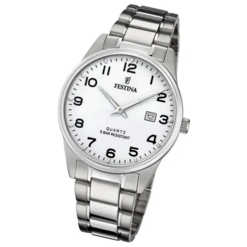 Festina Herren Armbanduhr Klassik F20511/1 Analog Edelstahl silber UF20511/1