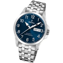 Festina Herren Armbanduhr Klassik F20357/C Quarz Edelstahl silber UF20357/C