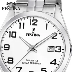 Festina Herren Armbanduhr Klassik F20437/1 Quarz Edelstahl silber UF20437/1