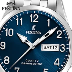 Festina Herren Armbanduhr Klassik F20357/C Quarz Edelstahl silber UF20357/C