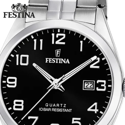 Festina Herren Armbanduhr Klassik F20437/4 Quarz Edelstahl silber UF20437/4