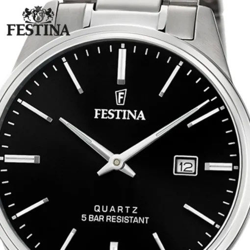 Festina Herren Armbanduhr Klassik F20511/4 Analog Edelstahl silber UF20511/4