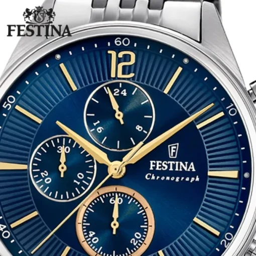 Festina Herren Armbanduhr Analog F20285/3 Quarz Edelstahl silber UF20285/3