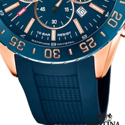 Festina Herren Armbanduhr Keramik F20516/1 Analog Silikon blau UF20516/1