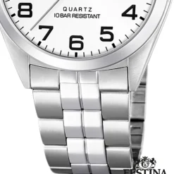 Festina Herren Armbanduhr Klassik F20437/1 Quarz Edelstahl silber UF20437/1