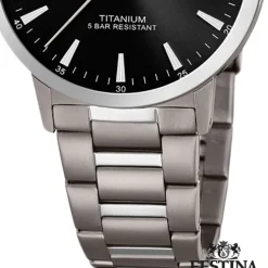 Festina Herren Armbanduhr Klassik F20435/3 Quarz Titan silber UF20435/3