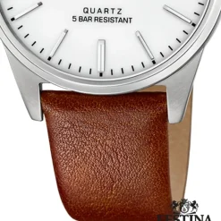 Festina Herren Armbanduhr Klassik F20512/2 Analog Leder braun UF20512/2