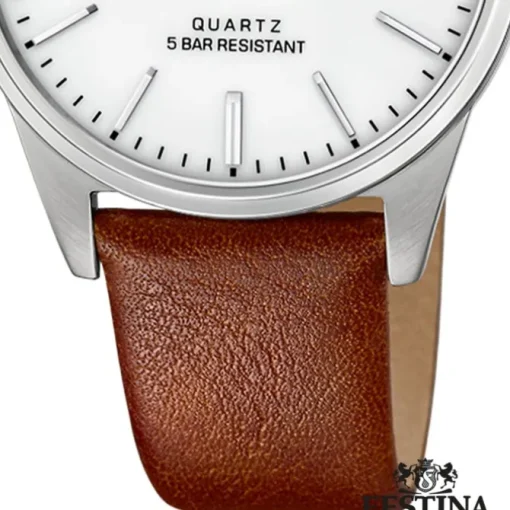 Festina Herren Armbanduhr Klassik F20512/2 Analog Leder braun UF20512/2