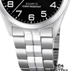 Festina Herren Armbanduhr Klassik F20437/4 Quarz Edelstahl silber UF20437/4