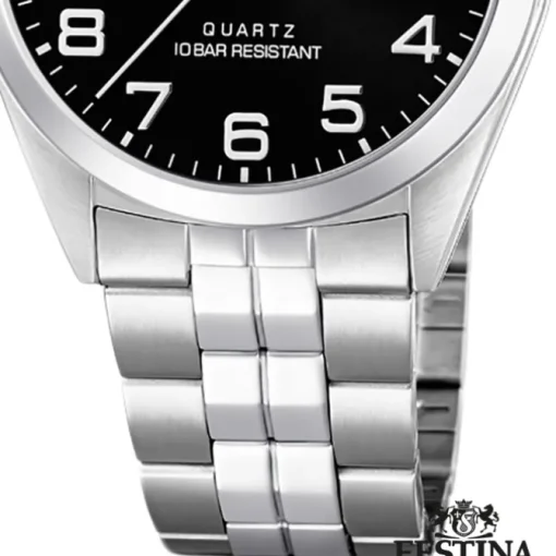Festina Herren Armbanduhr Klassik F20437/4 Quarz Edelstahl silber UF20437/4