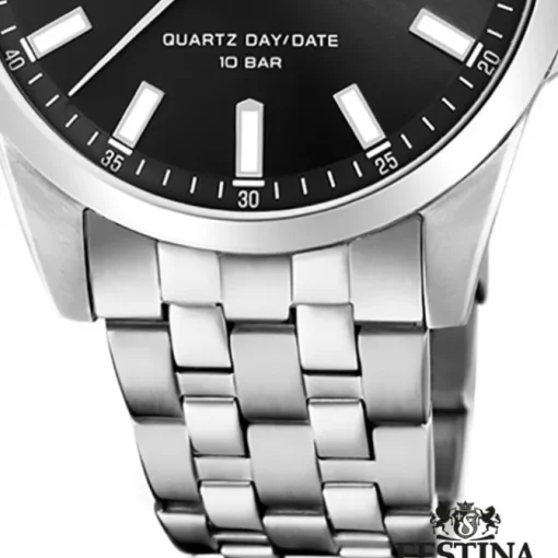 Festina Herren Armbanduhr Klassik F20357/4 Quarz Edelstahl silber UF20357/4