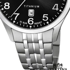Festina Herren Armbanduhr Klassik F20466/3 Quarz Titan silber UF20466/3