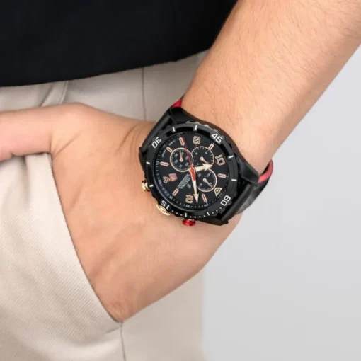 Festina Herren Armbanduhr Chronograph F20519/4 Analog Leder schwarz UF20519/4
