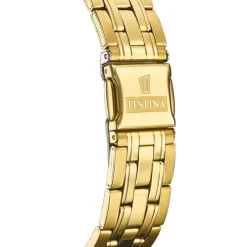 Festina Herren Armbanduhr Klassik F20513/2 Analog Edelstahl gold UF20513/2
