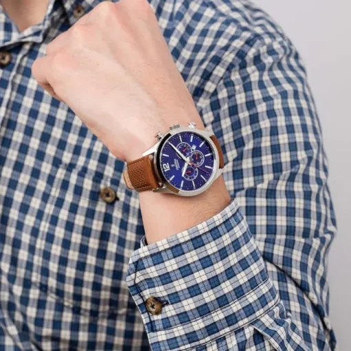 Festina Herren Armbanduhr Timeless Chronograph F20542/3 Leder braun UF20542/3