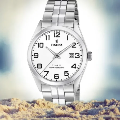 Festina Herren Armbanduhr Klassik F20437/1 Quarz Edelstahl silber UF20437/1