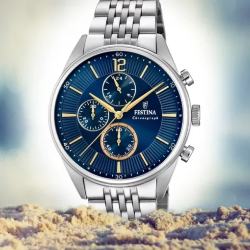 Festina Herren Armbanduhr Analog F20285/3 Quarz Edelstahl silber UF20285/3