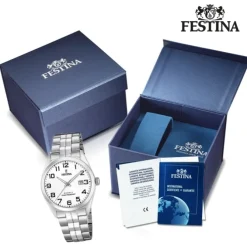 Festina Herren Armbanduhr Klassik F20437/1 Quarz Edelstahl silber UF20437/1