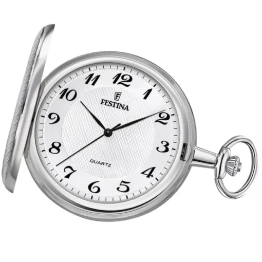 Festina Herren Taschenuhr mit Kette F2024/1 Quarz Analog Edelstahl UF2024/1
