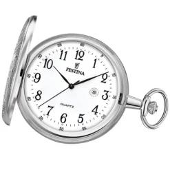 Festina Herren Taschenuhr mit Kette F2023/1 Quarz Analog Edelstahl UF2023/1