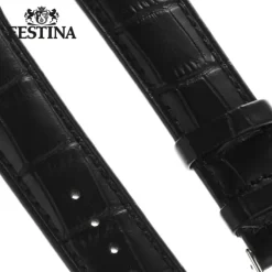 Festina Herren Uhrenarmband 22mm Leder-Band schwarz für Festina F16823 F16822 UFA16823/S