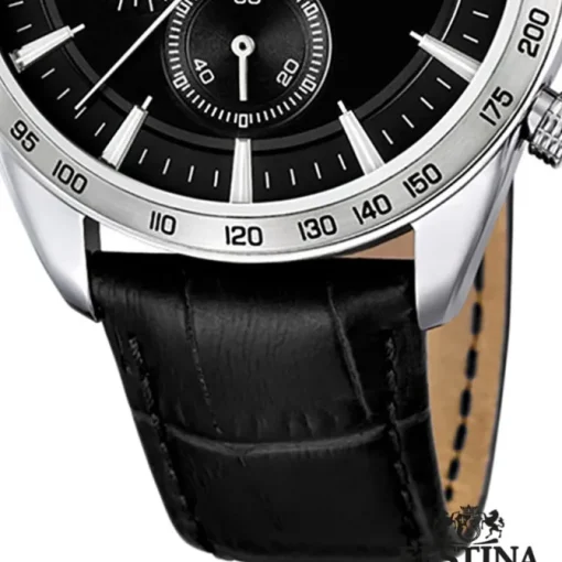 FESTINA Herren-Armbanduhr Sport Chronograph analog Quarz Leder UF16760/4