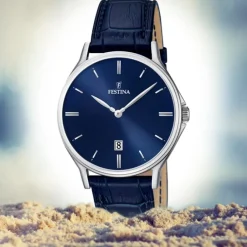 FESTINA Herren-Armbanduhr Klassik analog Quarz Leder UF16745/3
