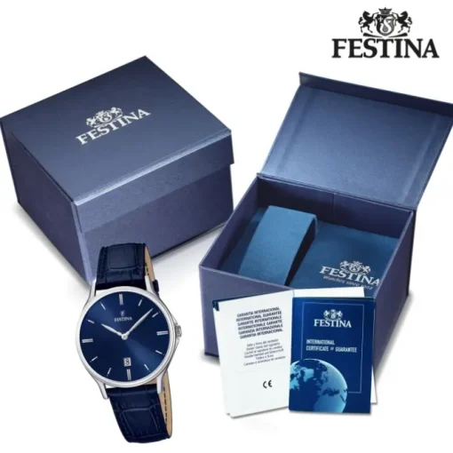FESTINA Herren-Armbanduhr Klassik analog Quarz Leder UF16745/3