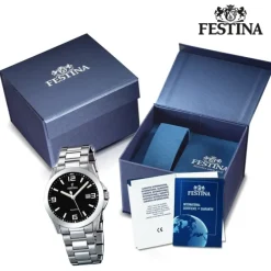 FESTINA Herren-Armbanduhr analog Quarz Edelstahl Klassik Uhr UF16376/4