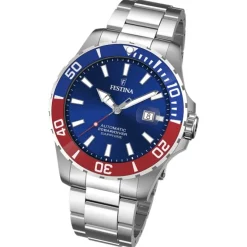 Festina Herrenuhr Automatik F20531/5 Armbanduhr Edelstahl silber UF20531/5
