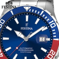 Festina Herrenuhr Automatik F20531/5 Armbanduhr Edelstahl silber UF20531/5