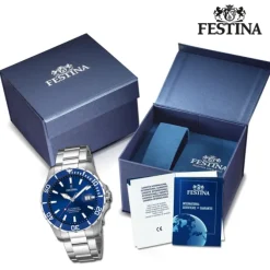 Festina Herrenuhr Automatik F20531/3 Armbanduhr Edelstahl silber UF20531/3
