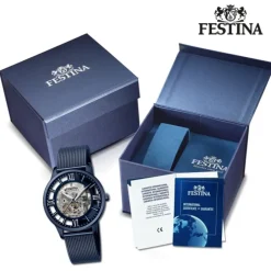 Festina Herrenuhr Automatik F20574/1 Armbanduhr Edelstahl silber UF20574/1