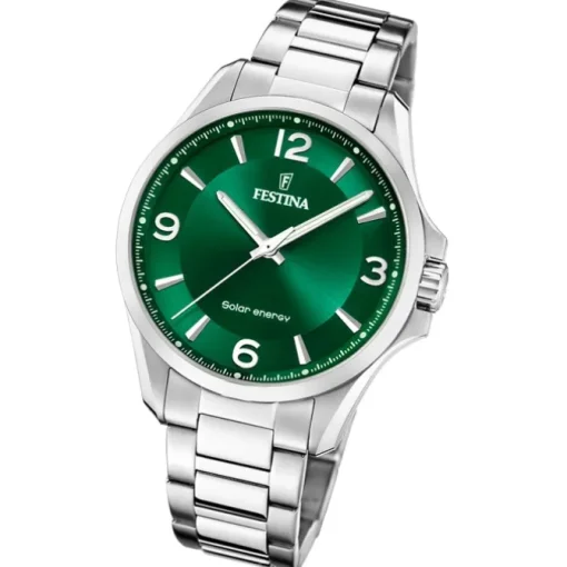 Festina Herrenuhr Edelstahl silber Festina Solar Energy Solaruhr UF20656/3