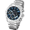 Festina Herrenuhr Edelstahl silber Timeless Chronograph Armbanduhr UF20668/6
