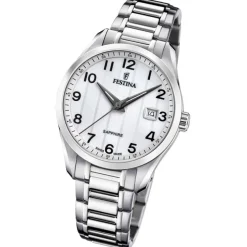 Festina Herrenuhr Edelstahl silber Festina Swiss made Armbanduhr UF20026/1