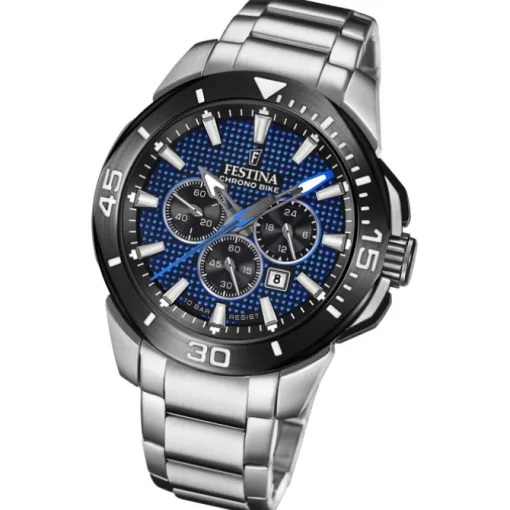 Festina Herrenuhr Edelstahl silber Festina Chrono Bike Armbanduhr UF20641/2
