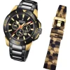 Festina Herrenuhr Edelstahl schwarz Festina Chrono Bike Armbanduhr UF20644/1