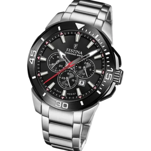 Festina Herrenuhr Edelstahl silber Festina Chrono bike Armbanduhr UF20641/D