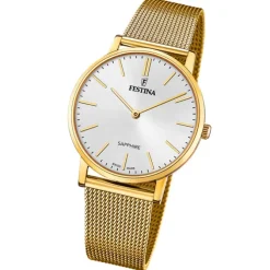 Festina Herrenuhr Edelstahl gold Festina Swiss Made Armbanduhr UF20022/1